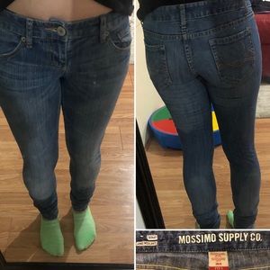 Old Skool Chic Skinny Jeans—BLUE JEAN